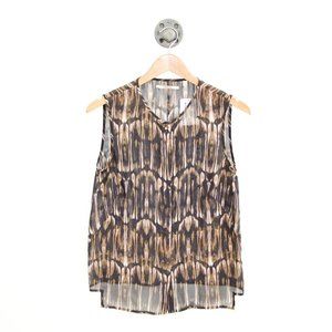 J Brand Silk Print Blouse #135-158